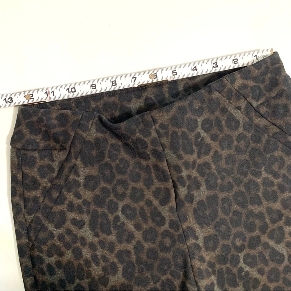 Soft Surroundings Animal Print Leggings Pull On Size Petite XS Mobwife Chic